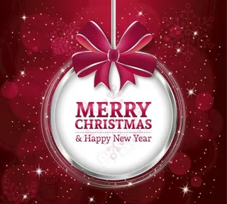 深红圣诞卡片图片