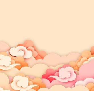 国潮祥云边框图片