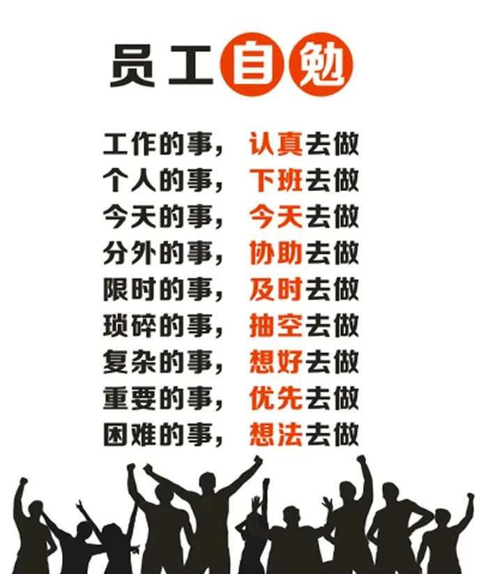 员工自勉图片cdr矢量模版下载