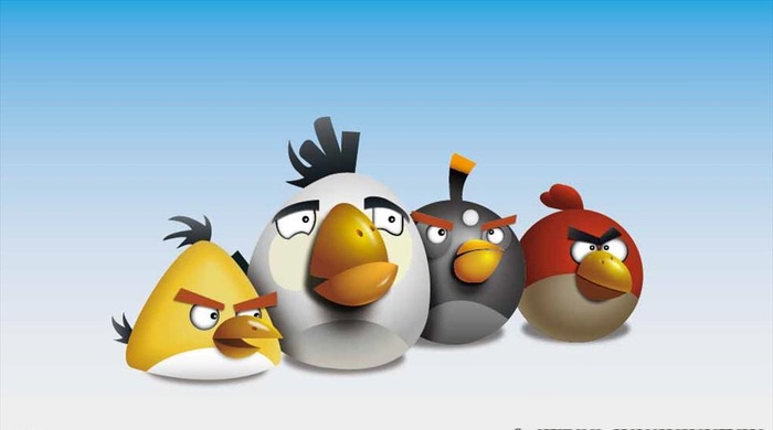 愤怒的小鸟矢量图图片