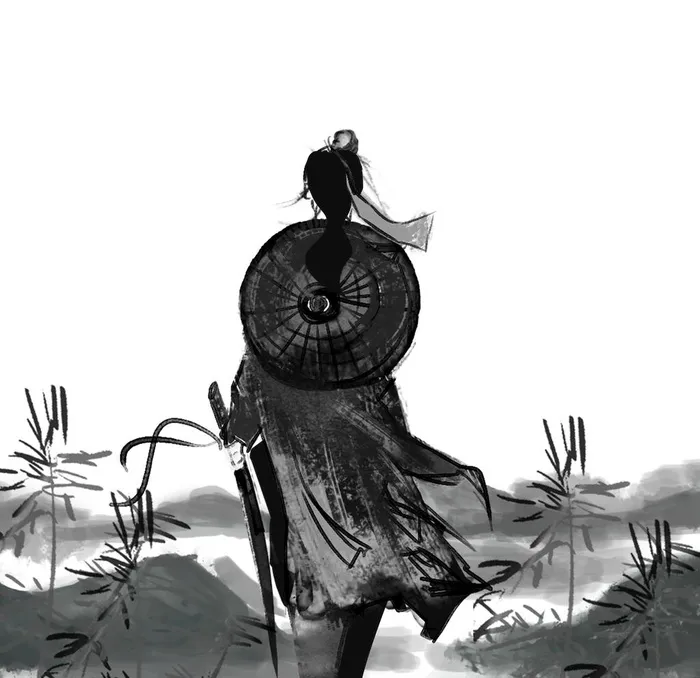 武侠水墨人物画  图片(2000x2000)psd模版下载
