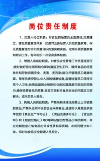 食品岗位责任制制度图片