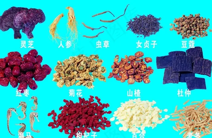 中药图片psd模版下载