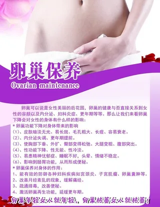 卵巢保养海报图片