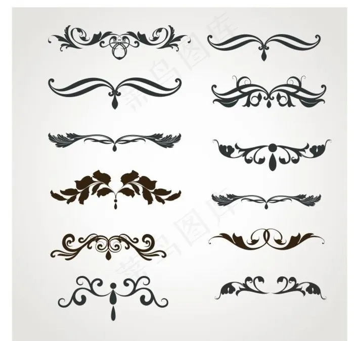 欧式花纹花边图片cdr矢量模版下载