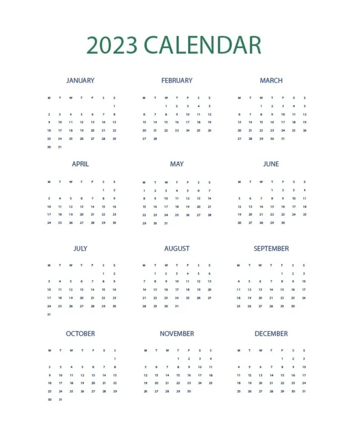 2023台历 年历图片ai矢量模版下载