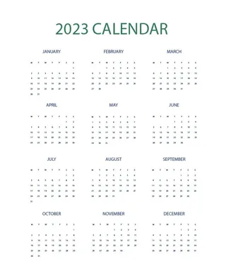 2023台历 年历图片