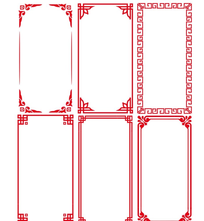传统边框图片cdr矢量模版下载