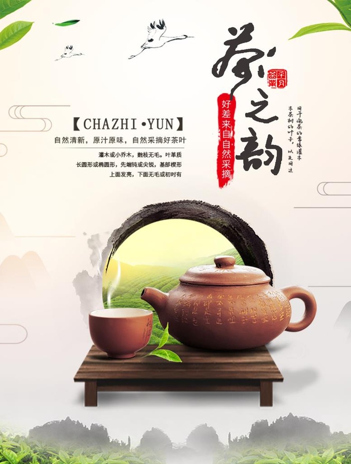 茶叶海报图片(1200x1520)psd模版下载