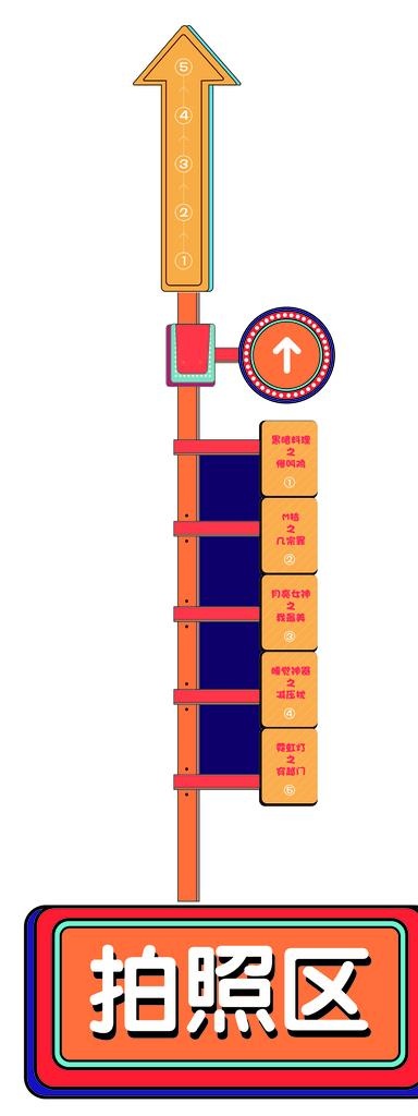指引地标图片ai矢量模版下载