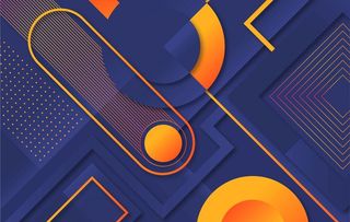 渐变几何背景图片