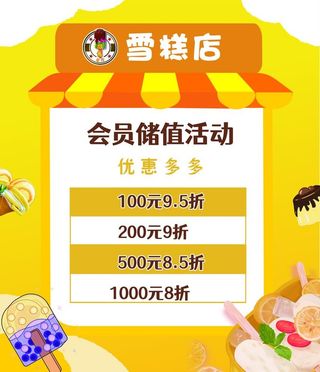 雪糕店冷饮宣传海报图片