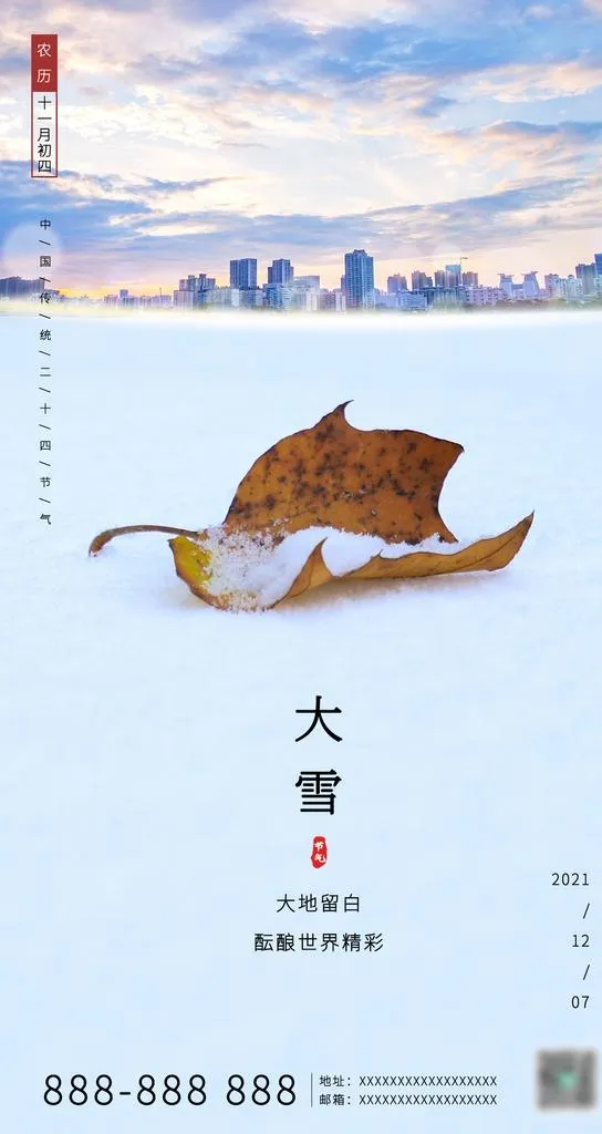 大雪图片(1242x2208)psd模版下载