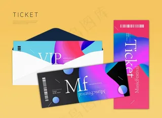 门票卡券样机图片