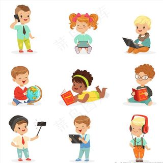 卡通小孩图片