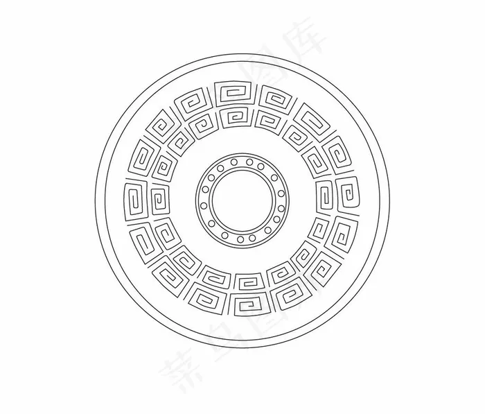 云雷纹图片ai矢量模版下载