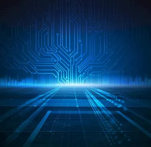 蓝色科技光线电路质感图片