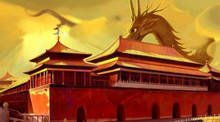 宫殿里的巨龙图片