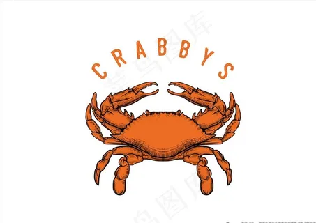 大闸蟹插画图片