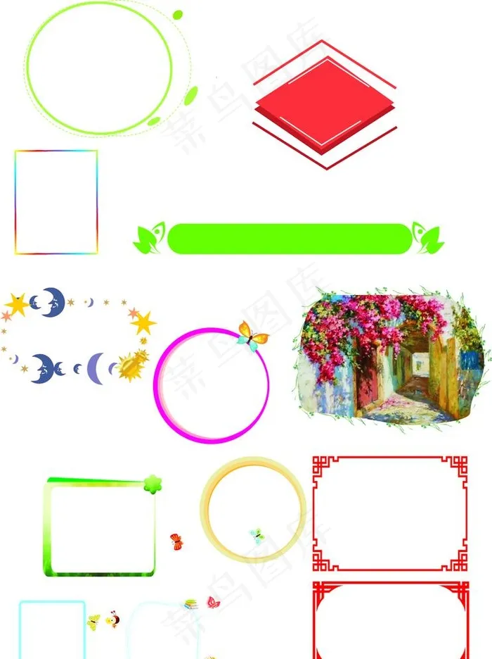 画框图片cdr矢量模版下载