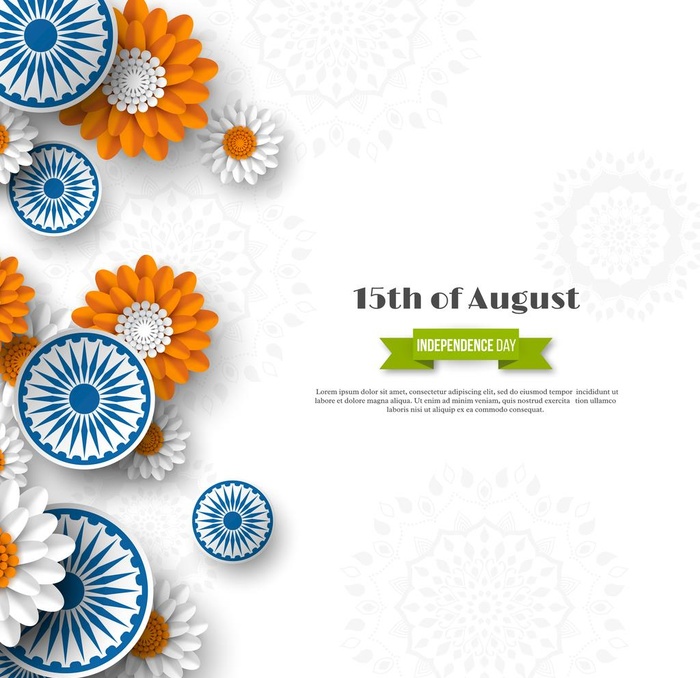 立体剪纸花朵装饰背景图图片