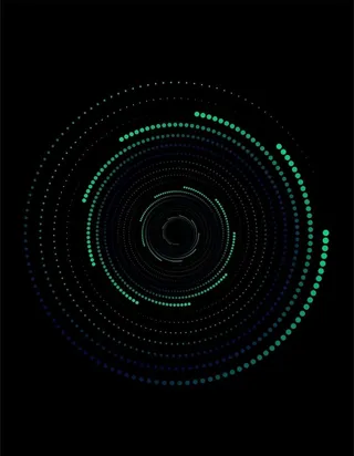 荧光绿波点螺旋漩  科技感波点图片