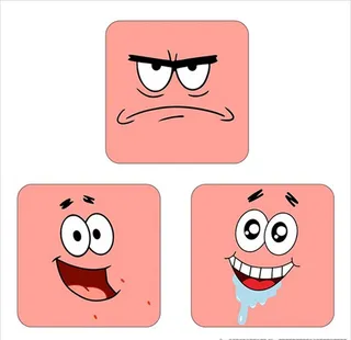 派大星表情菜鸟图库片