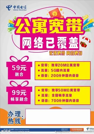 中国电信宣传单图片