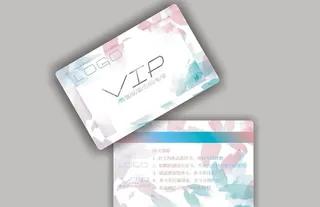 清新 时尚 美甲美容白色会员卡图片