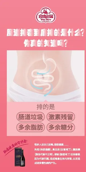 酵素肠道排毒海报图片