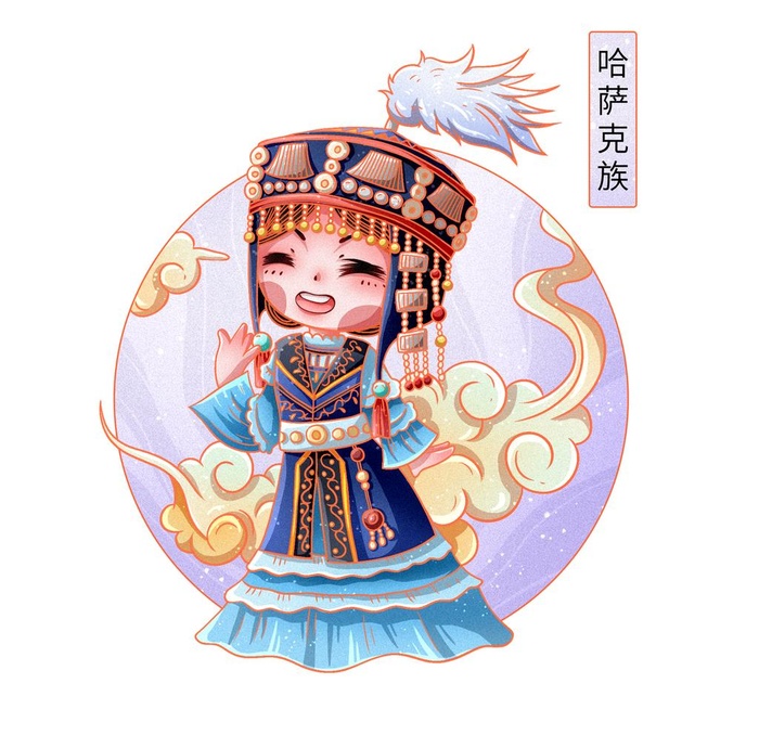 56个民族图片(2000x2000)psd模版下载