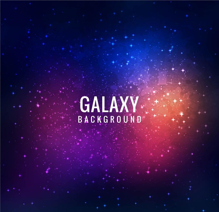 星空背景图片ai矢量模版下载