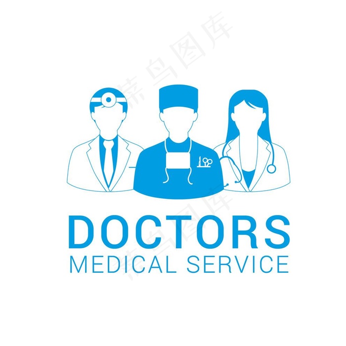 医生剪影矢量图图片