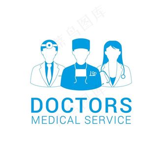 医生剪影矢量图图片