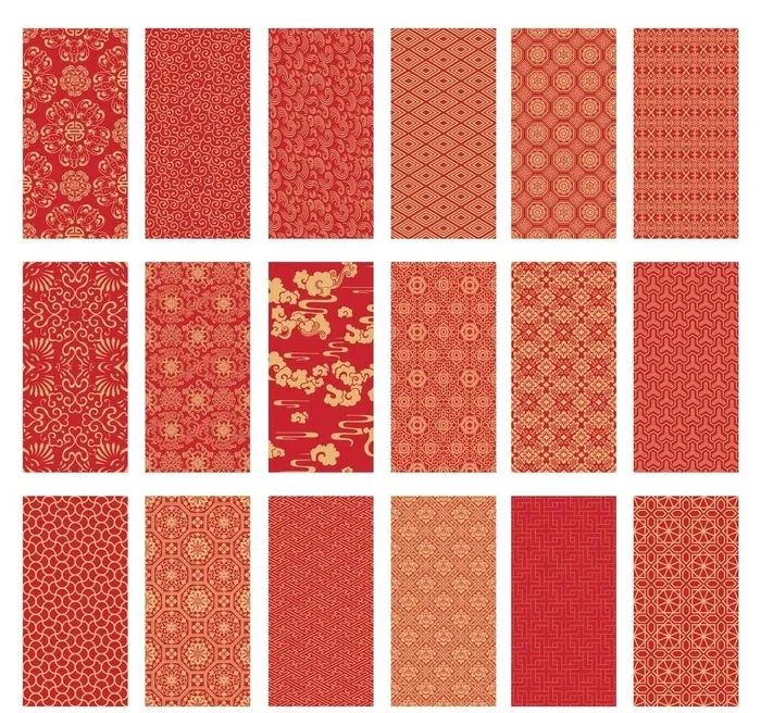 中式古典喜庆纹样图片ai矢量模版下载