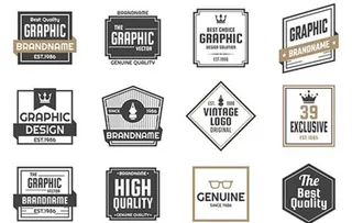 方形多边形等图形标签图片