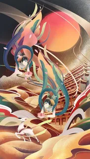 西域敦煌飞天图片