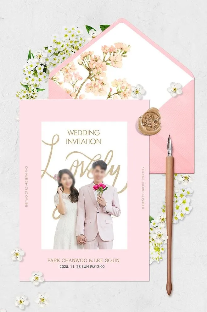 韩式婚礼邀请函     图片