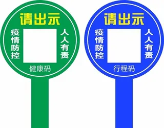 手举牌,异形,人人有责,健康码,行程码,
