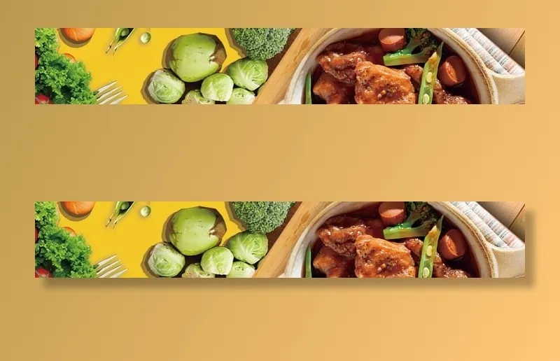 美食背景图片(4236x795)psd模版下载