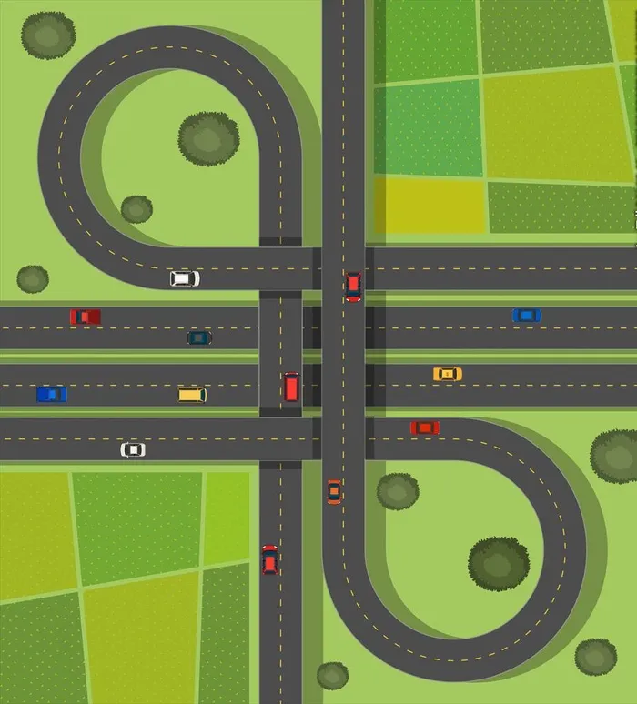 鸟瞰公路图片