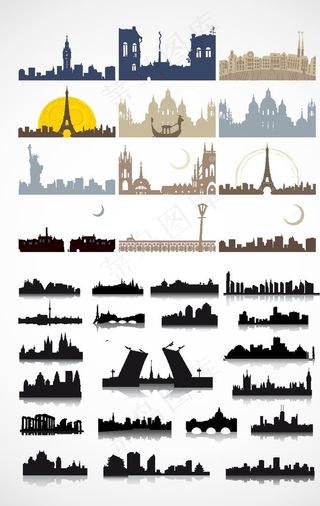 城市剪影图片