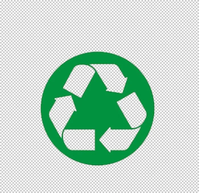 卡通绿色的无毒标识图片(1000x1000)