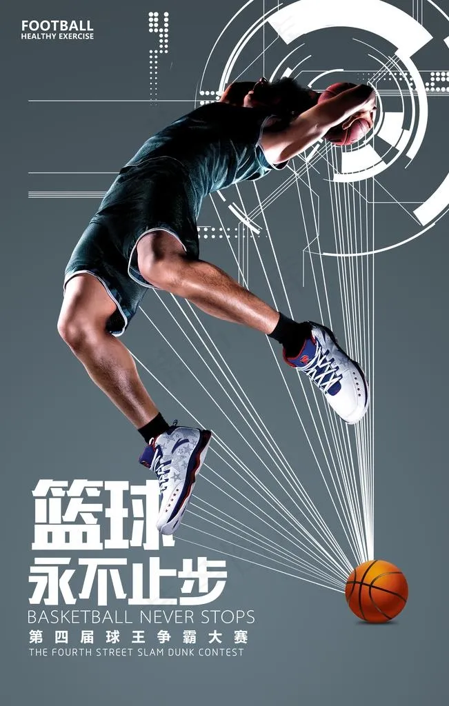 篮球海报图片(3543x5315)psd模版下载