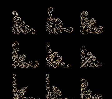 欧式花纹  底纹边框 分割线 图片