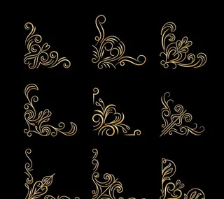 欧式花纹  底纹边框 分割线 图片