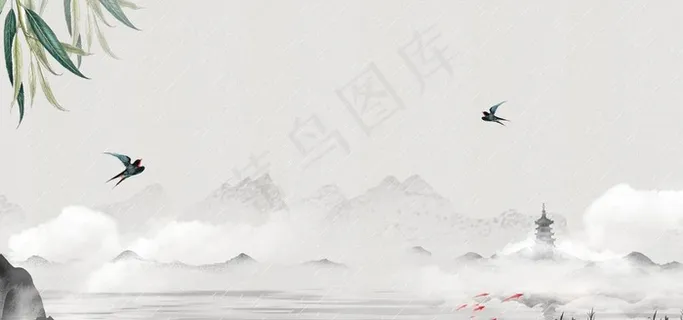 江南古风背景图图片 江南古风背景图图片
