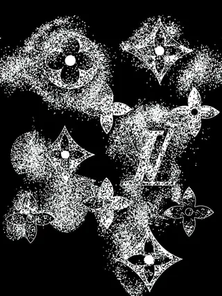 大牌扎染字母图片