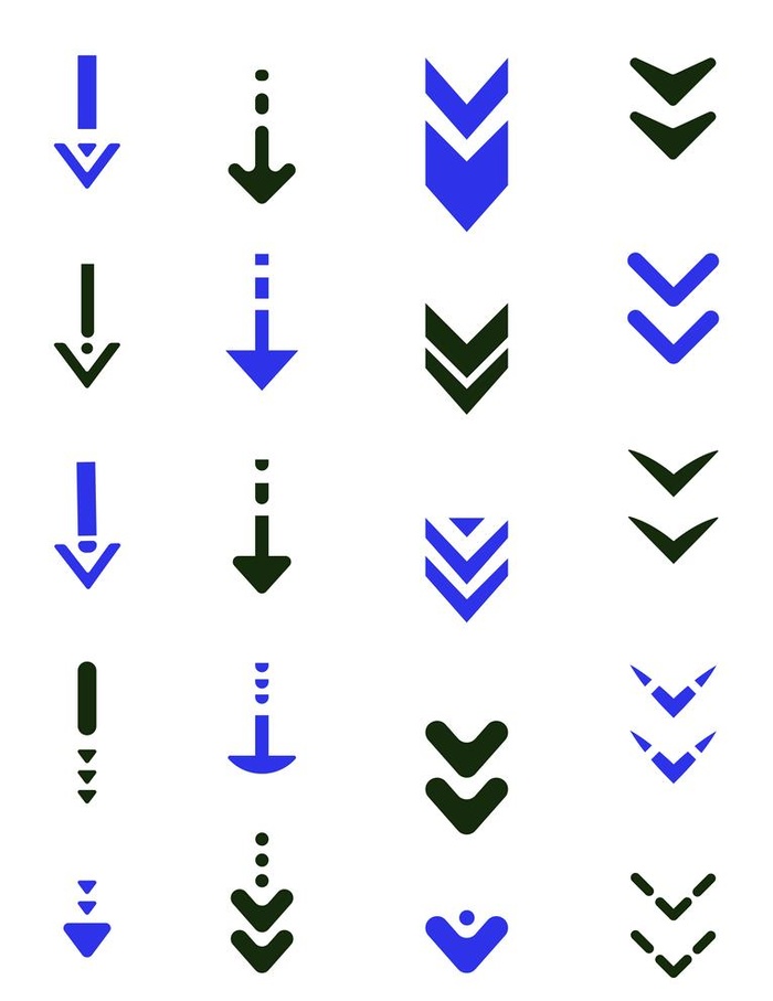 箭头图片ai矢量模版下载
