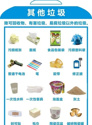 垃圾分类 其他垃圾图片